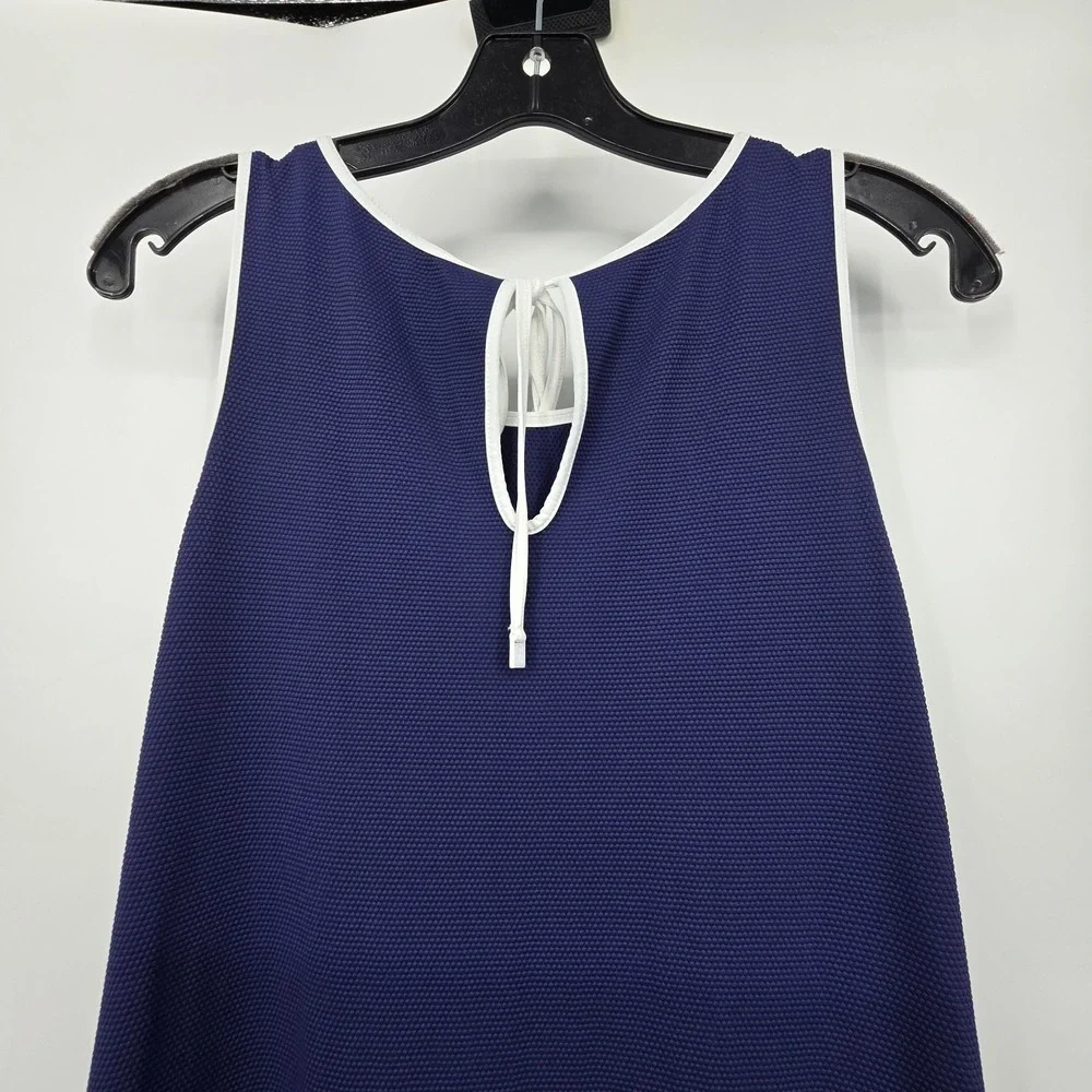 Tommy Bahama Island Cays Cabana flounce Dress Women's XL Navy Beach Coverup EUC